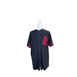 Red Jacket Hattie B's Hot Chicken Baseball Jersey Black